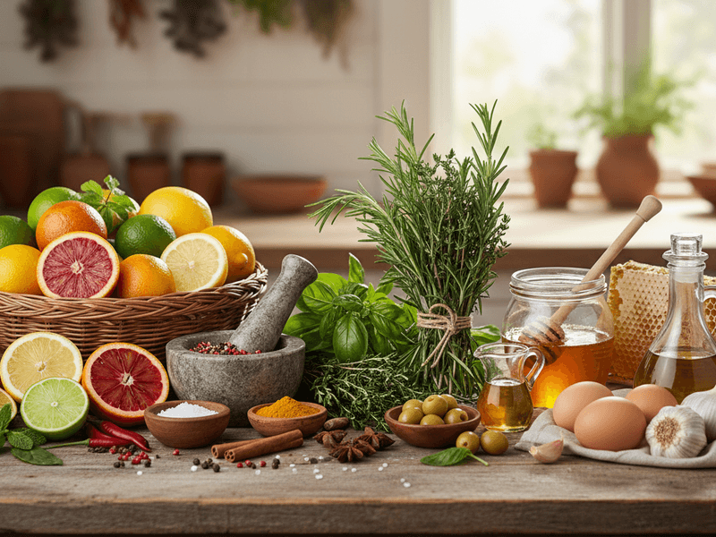 Fresh Ayurvedic Ingredients